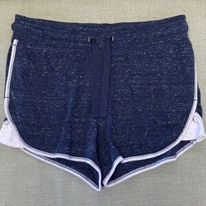 Athletic Works Navy Heather Lounge Shorts with White Tag Detail